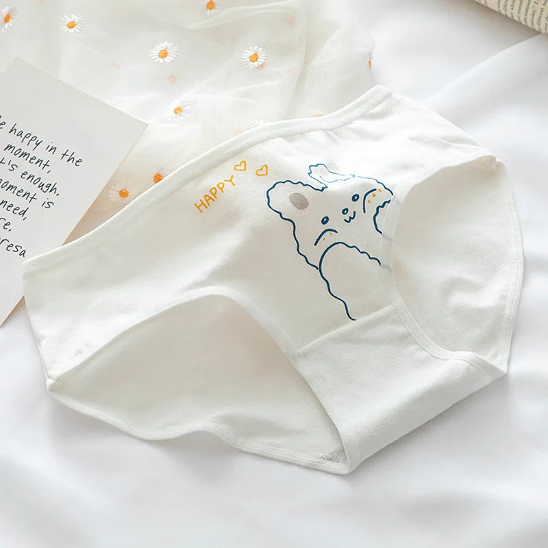 New Underwear Women Cute Rabbit Pattern Panties Girls Briefs Sexy Lingeries Cueca Calcinhas Cotton Shorts Underpants Cute Panty