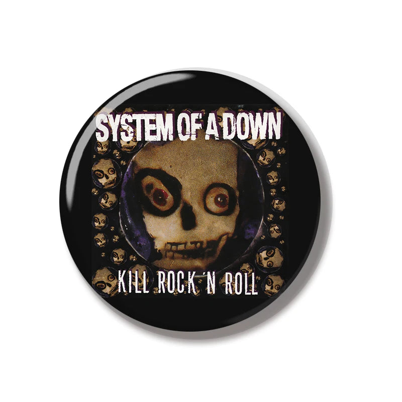 44MM Soad system down Band Pin Soft Button Pin Jewelry Creative Badge Cartoon Brooch Lapel Pin Bag Backpack Hat Decoration