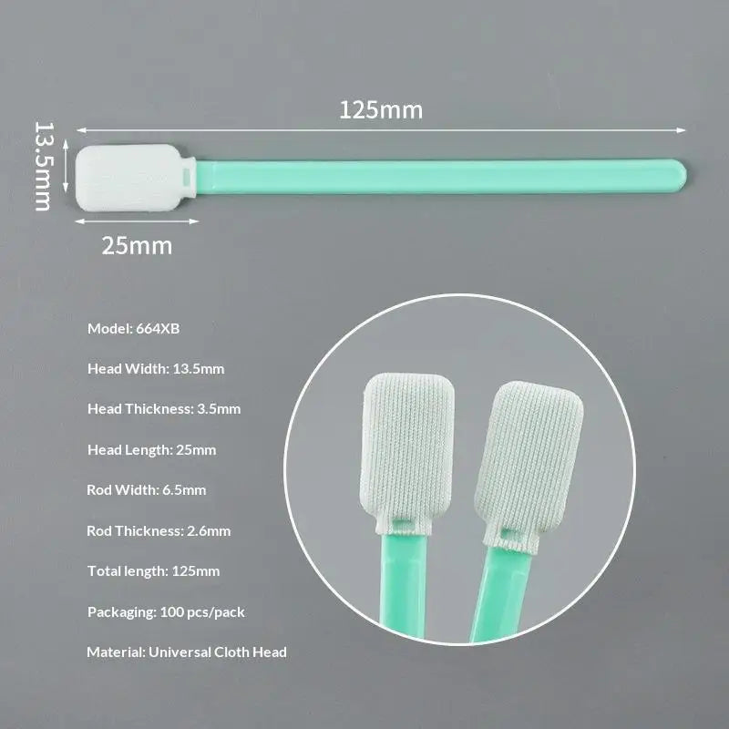 100PCS Cleaning Tool Dust-free Cloth Swabs Cotton Swabs Inkjet Head Wipes And Screen Cleaning Sticks For Printers