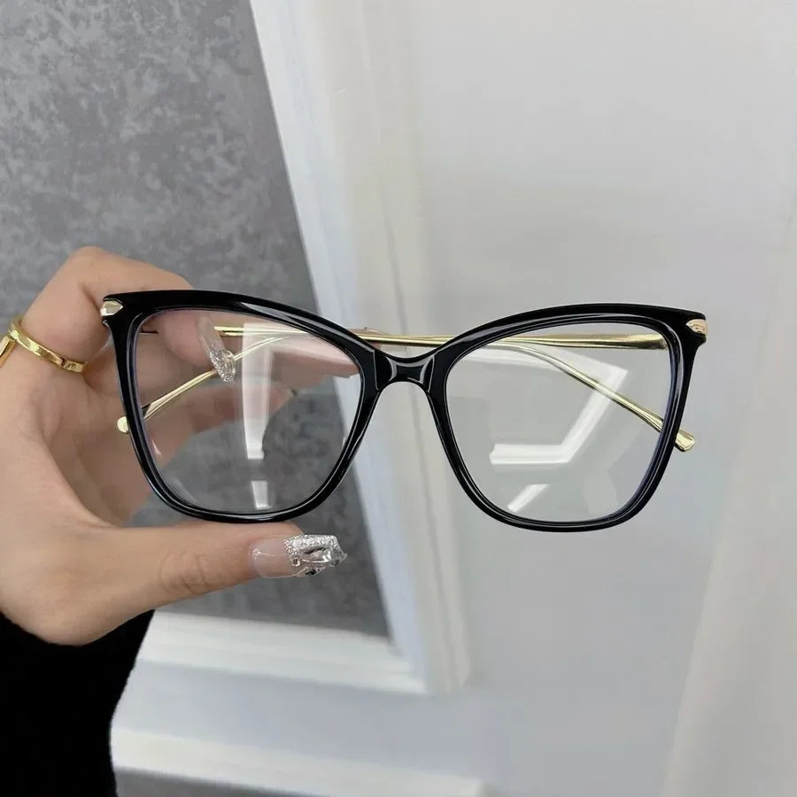 Fashion Stylish Cat Eye Eyeglasses Frames Women Men Transparent Clear Brand Designer Optical Cute Frame Oculos
