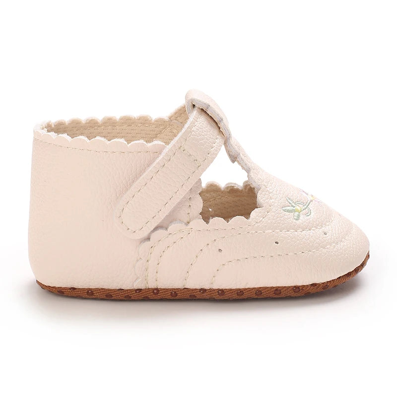 0-18M Baby Girl Princess Shoes Cute Printed Soft Cloth Bottom Anti slip Spring and Autumn Princess Shoes First Step Shoes