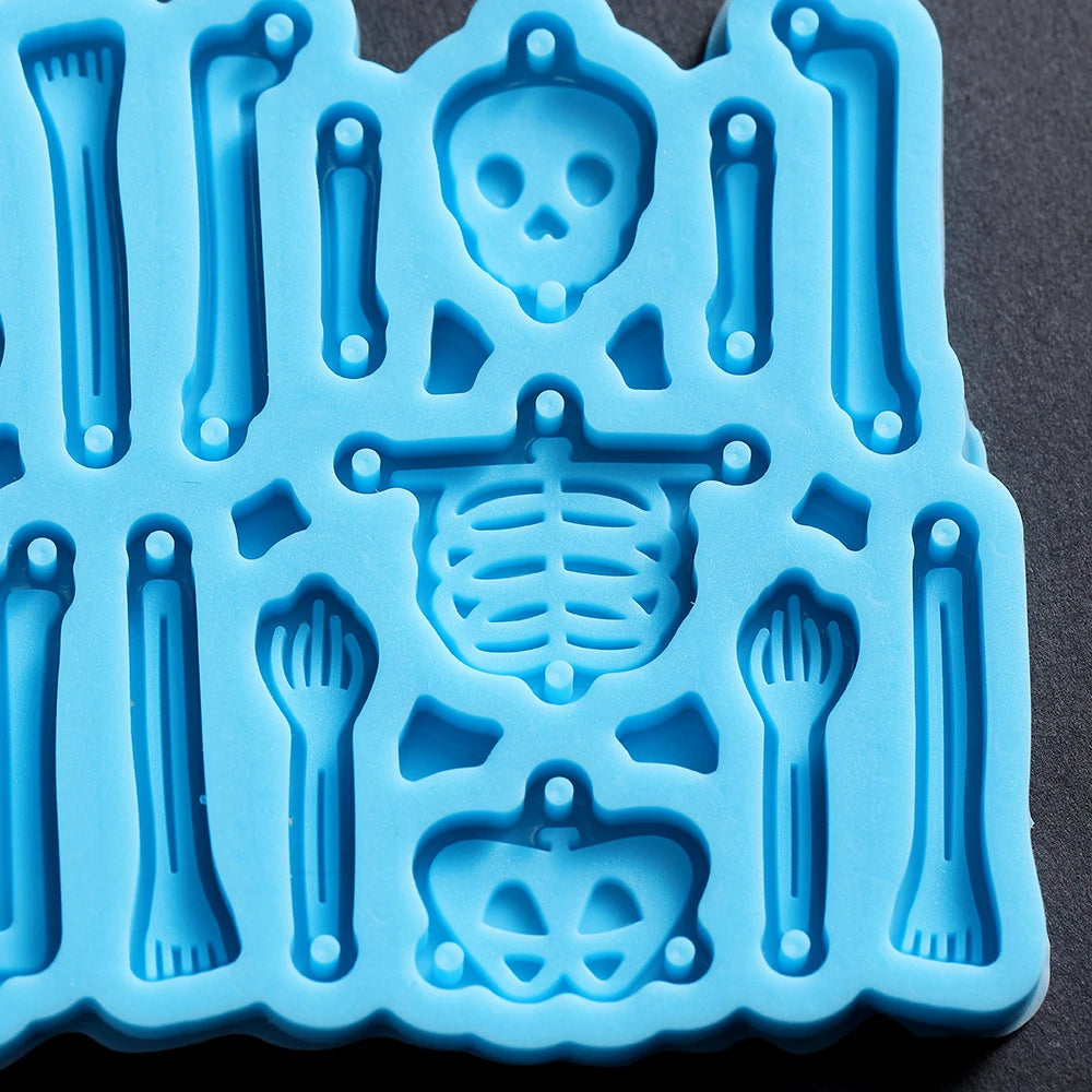 Skeleton Bat Earring Silicone Mold DIY Epoxy Resin Mold Necklace Bracelet Pendant Jewelry Making Handmade Crafts Halloween Decor