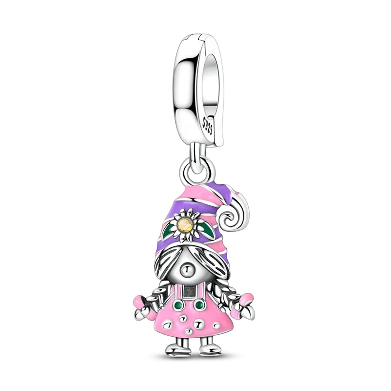 925 Sterling Silver Charms Pendant Beaded Fit Bracelet DIY Boy Girl Family Friendship Charm Making for Women's Fine Jewelry Gift