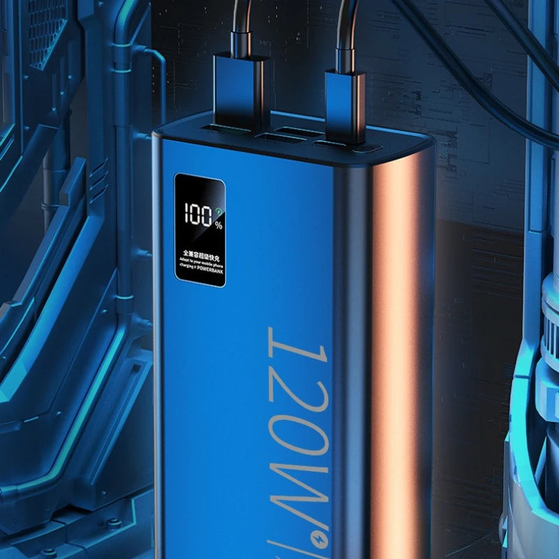 60000mAh 120W Super Fast Charging Power Bank with Large Capacity Typec Digital Display and Durable Mobile  Power  Bank