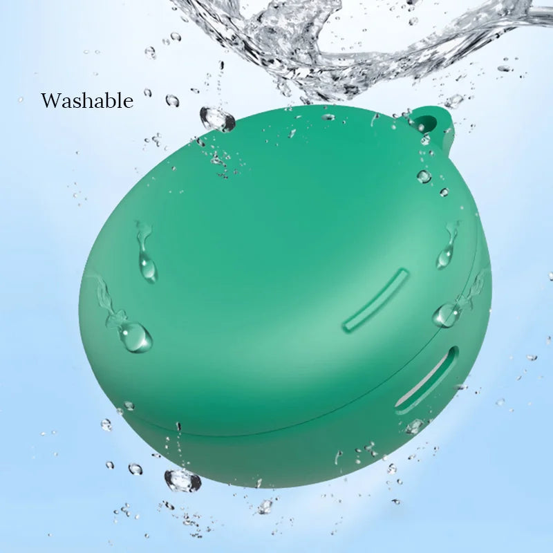For Anker SoundCore Sleep A30 Wireless Earphones Silicone Case with Carabiner Shockproof Protective Cover Earbuds Accessories
