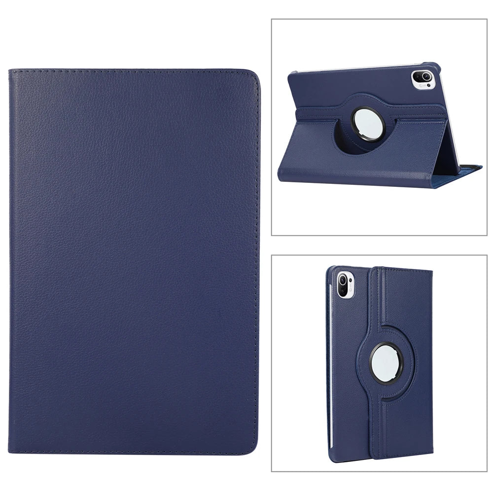 360 Degree Rotating Case For Xiaomi RedMi Pad 2 SE 11 10.61"Stand Cover Xiaomi pad 5 6 11 Pad 7 Pro 11.2 PU Leather Tablet Cases