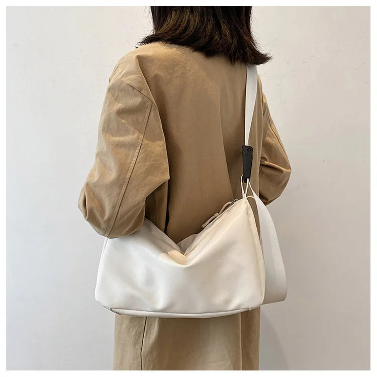 Tilorraine women bag leather large capacity single shoulder bag PU female versatile messenger bag retro style crossbody bag
