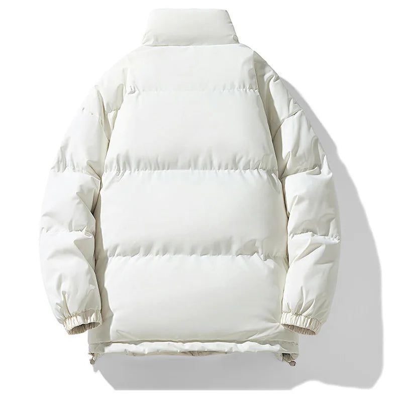 8XL Puffer Jacket Men Thick Warm Parka Plus Size Quilted Jacket Solid Outwear Coats Loose Cotton-padded Men's Clothing Top