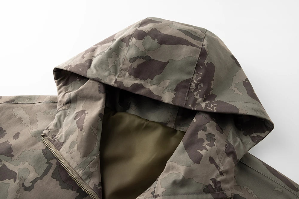 Outdoor Men's Camouflage Tactical Jacket Spring Autumn Lightweight Waterproof Windproof Breathable Mountaineering Fishing Jacket