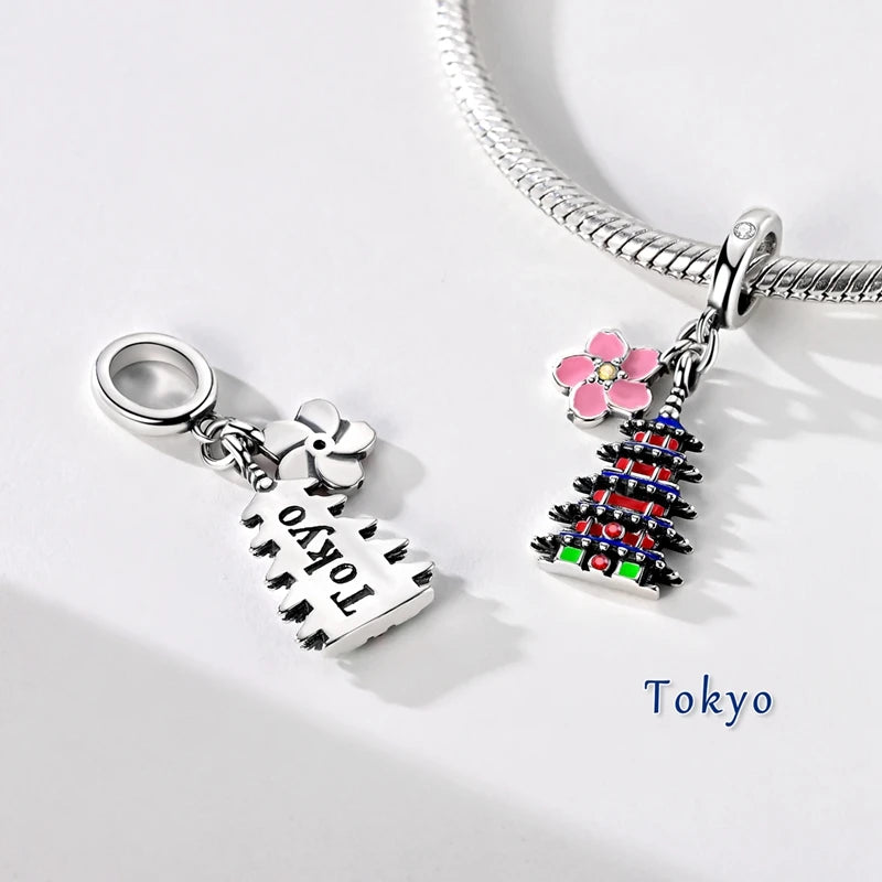 New Original Charm Beads 925 Sterling Silver Butterfly Hot Air Balloon Dangle For Bracelet Women Girl Fine DIY Jewelry Gift