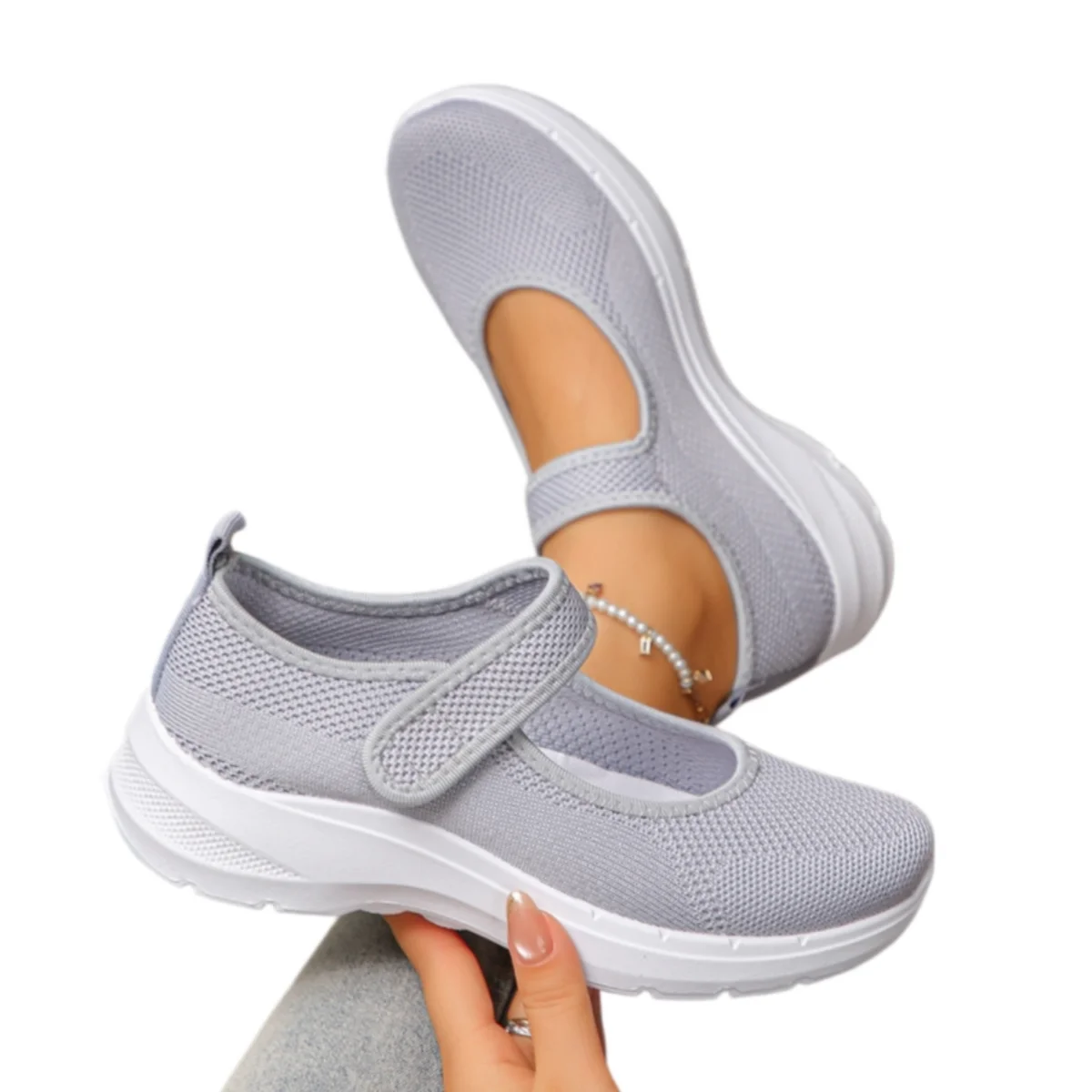 *Fashionable Thick Soled Breathable Vulcanized Shoes for Spring/autumn New Round Toe Comfortable Casual Sports Shoes for Women
