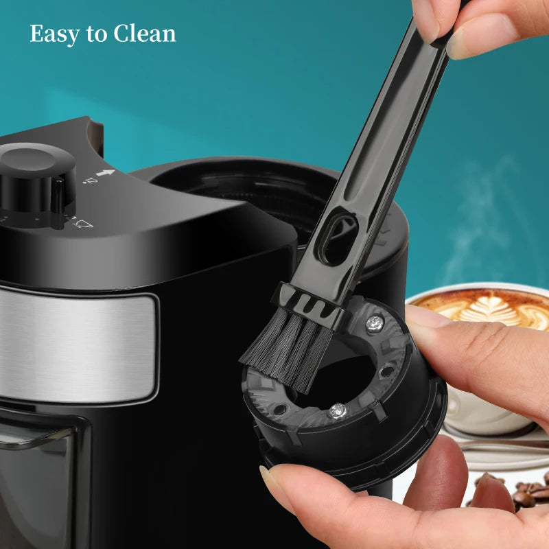 Wancle Burr Mill Coffee Grinder Electic Coffee Bean Grinder with 28 Precise Grinding Settings for Espresso Drip French Press