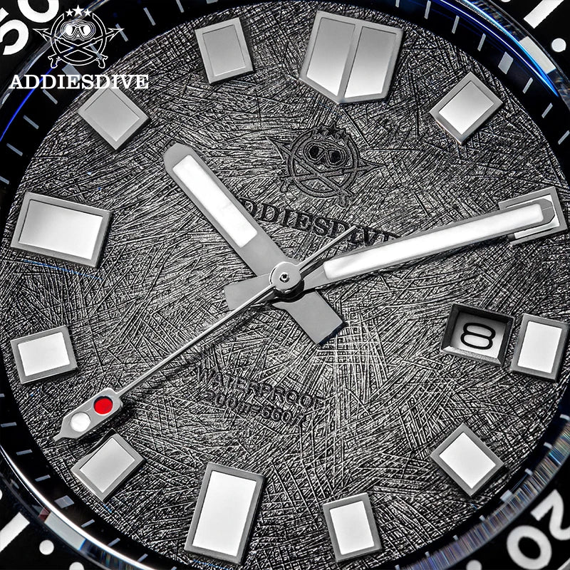 ADDIESDIVE New AD2511 Men's Quartz Watches 41mm Turtle Design Sapphire Glass AR Coated BGW9 Luminous Waterproof 200M Diver Watch