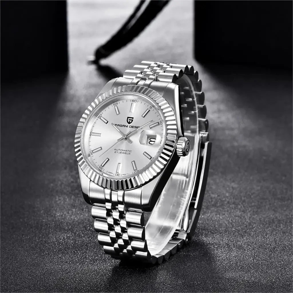 PAGANI DESIGN 2026 Mens Automatic Watch Japan NH35A/8215 Movement 42mm Stainless Steel Sapphire Glass 100M Waterproof Business