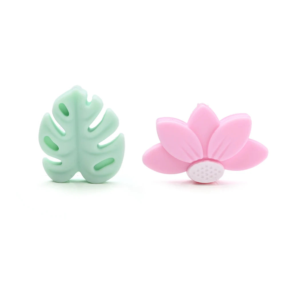 7Pcs Silicone Bead Set Soft Non Toxic Biteable Silicone Beads for Handmade Pacifier Chain Teeth Grinding Jewelry