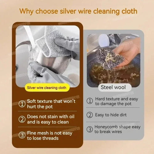 1/5/10/20/30/40pcs single-layer silver-threaded wet wipes, household kitchen stove dishwashing cloths