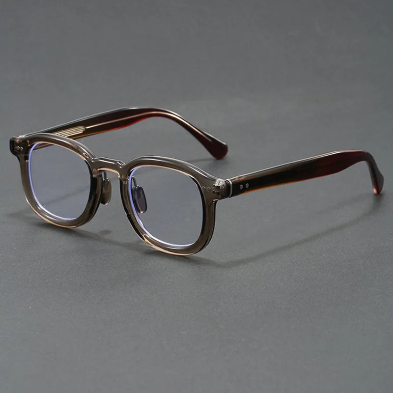 2025 New Japanese Acetate Glasses Frame Handmade Oval Retro Glasses for Men's Designer Brand Fashion Glasses