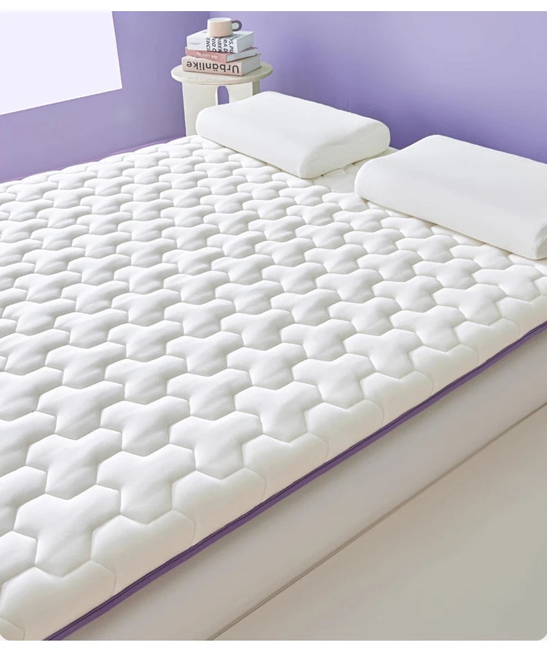 Double Foldable Memory Foam Latex Tatami Mat for Students Dormitory – Elastic Cushion Sleeping Mattress, Home Use, Single and Do