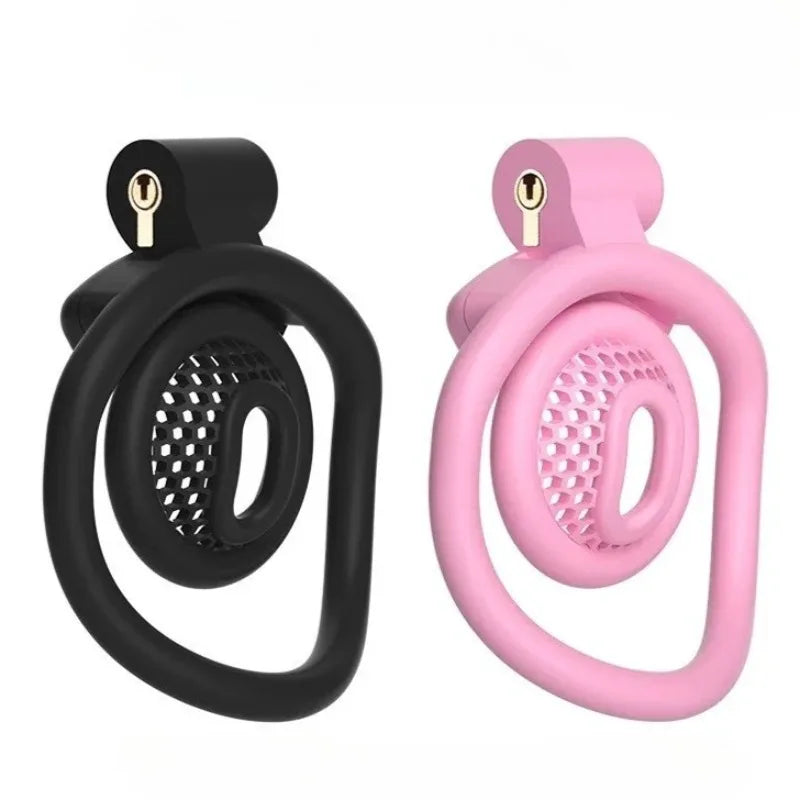 2025 New Upgrade Detachable Adjustable Snap Ring ABS Chastity Cage Men's CB Cock Cage SM Plastic Urethral Lock Device Penis Toys