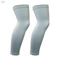 1Pair Long Compression Leg Sleeves for Kids, Comfortable Non-Slip UV Protection Brace Support for Basketball Running Cycling