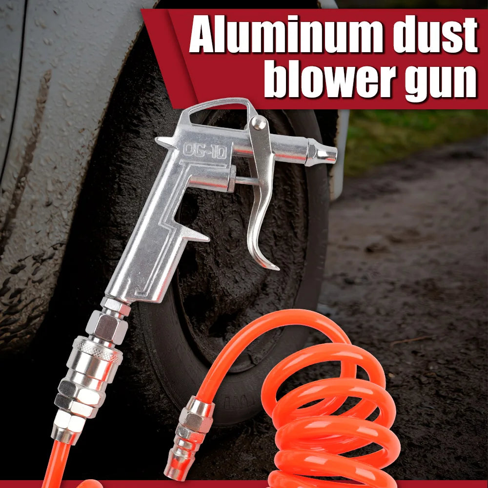 Mini DG-10 Air Blow Gun Pistol Trigger Cleaner Portable Dust Blower Pneumatic Cleaning Tool with 3M Spring Pipe for Compressor