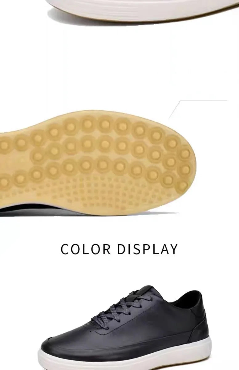 High Quality Men's Genuine Leather Shoes Summer Comfortable Sneakers Fashion Men Shoes Soft Leather Versatile Skateboard Shoes