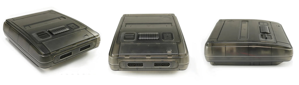 Bitfunx SFC Replacement Case Transparent Box For Super Famicom Console Super NES Game Console