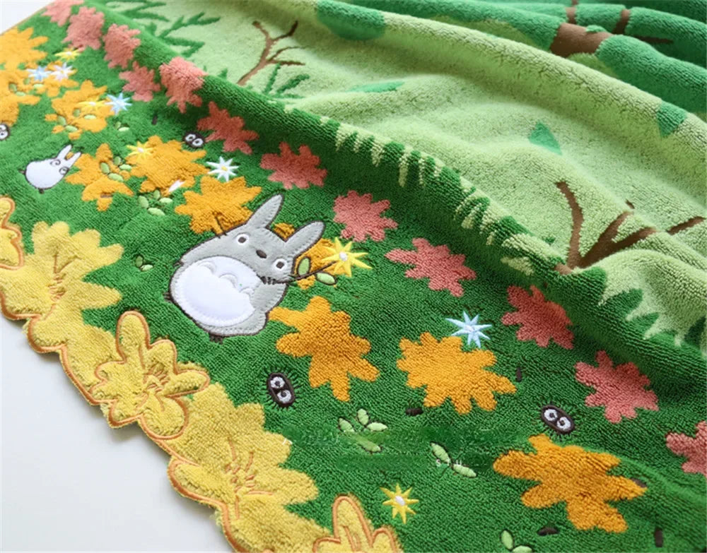 Cute 100% Cotton Embroidery Cartoon Towels Bathroom Hand Towel Batrh for Kids Adults Beach