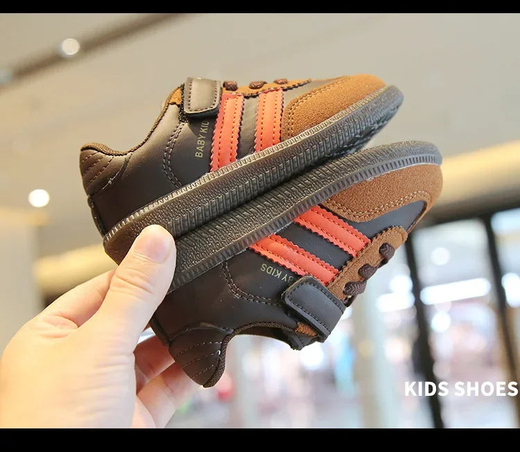 Children's Sneakers Boy Spring Autumn Causal Kid Running Walking Shoes Fashion Versatile Girls Tennis Shoes Soft Soled Hook Loop