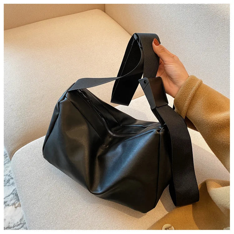 Tilorraine women bag leather large capacity single shoulder bag PU female versatile messenger bag retro style crossbody bag