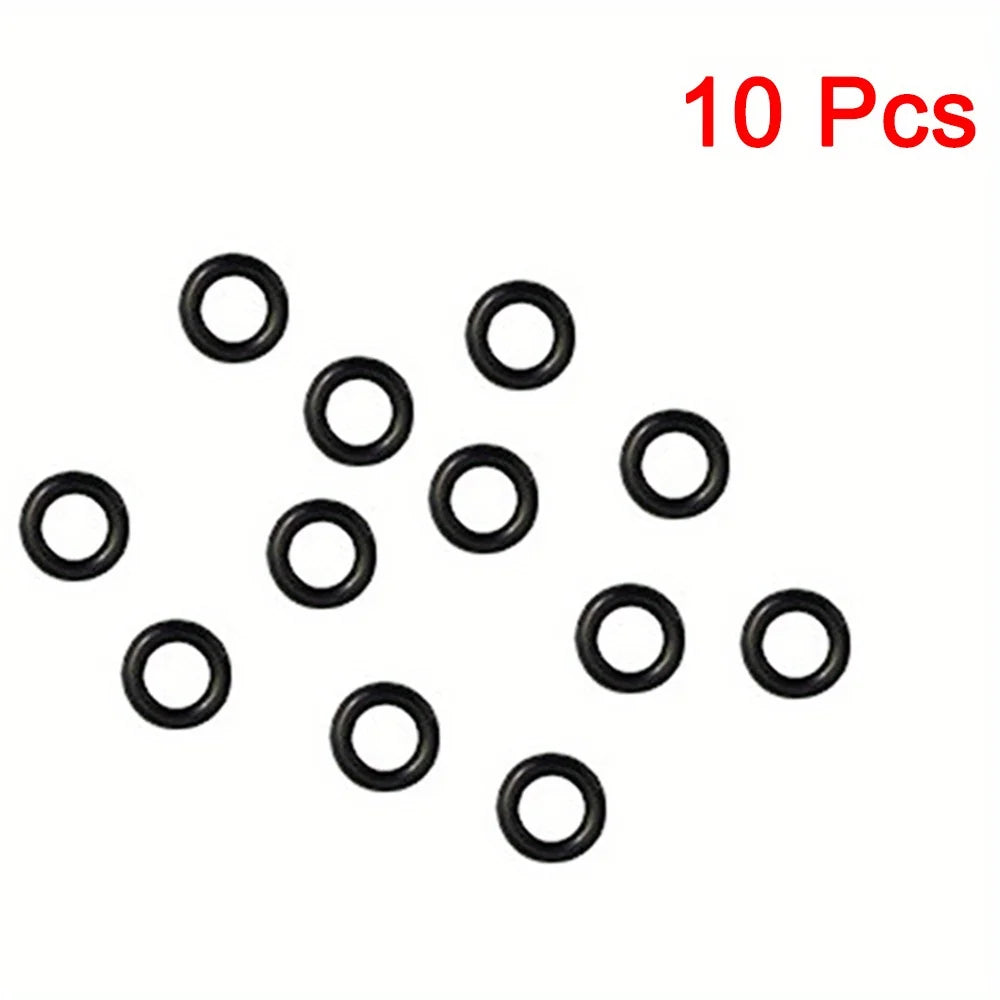 10un/lote O-ring de borracha para saída de limpeza de pistola de água de alta pressão, anel preto, acessórios para máquina de lavar carro, acessórios para pistola de água para estética automóvel
