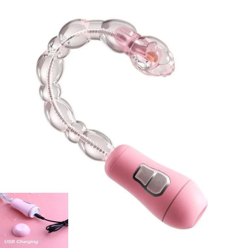 Electric Anal Plug Prostate Massager Anal Pull Beads Ass Vibrator Dildo G-Spot  Vaginal Stimulator Male Female Masturbator
