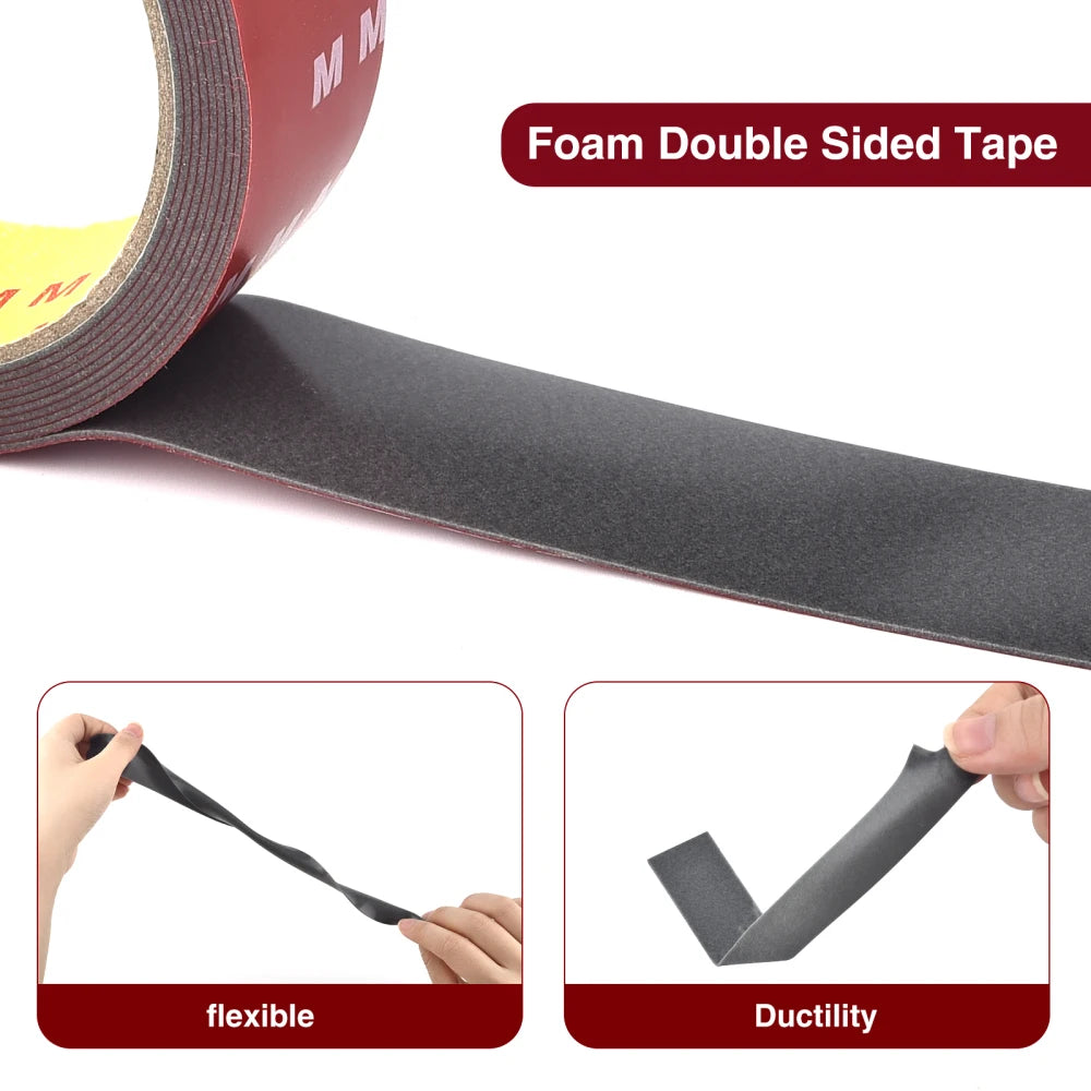 3Meters Strong Double Sided Adhesive Tape With High Viscosity For Automotive Use High Temperature Resistant Fixed Adhesive Patch