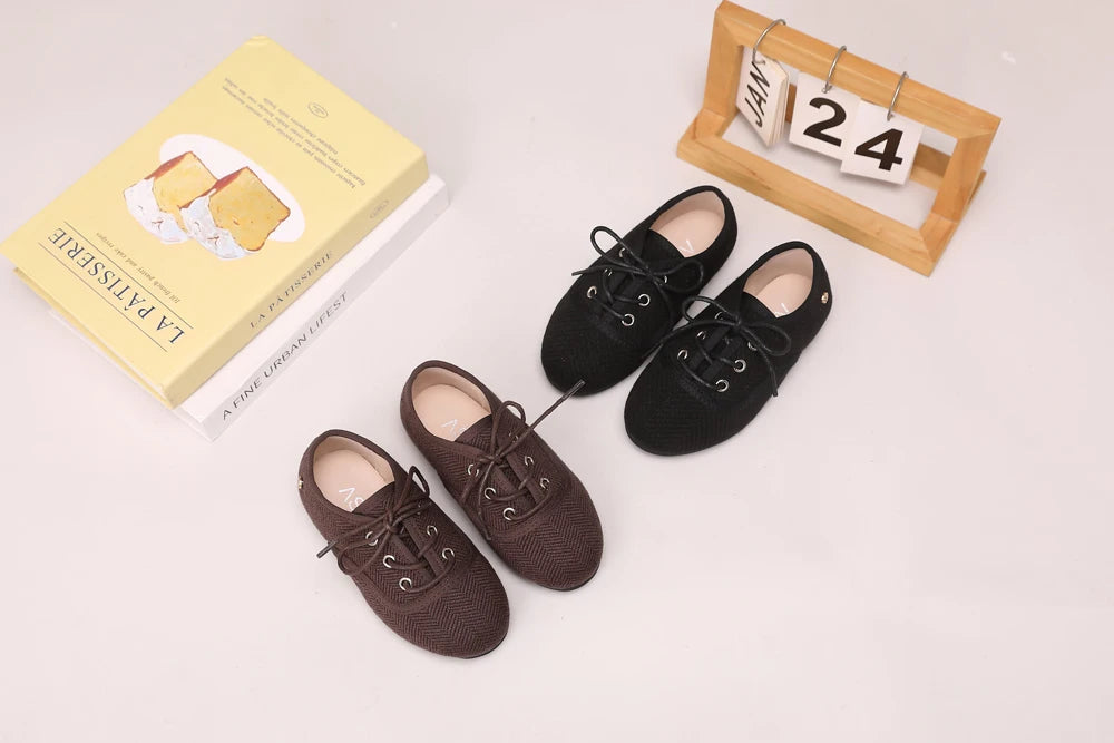 AS Kids Shoes Children Leather Shoes Baby Girls Warm Brand Loafers Toddler Slip On Princess Flats Boys Oxford Platform Mary Jane