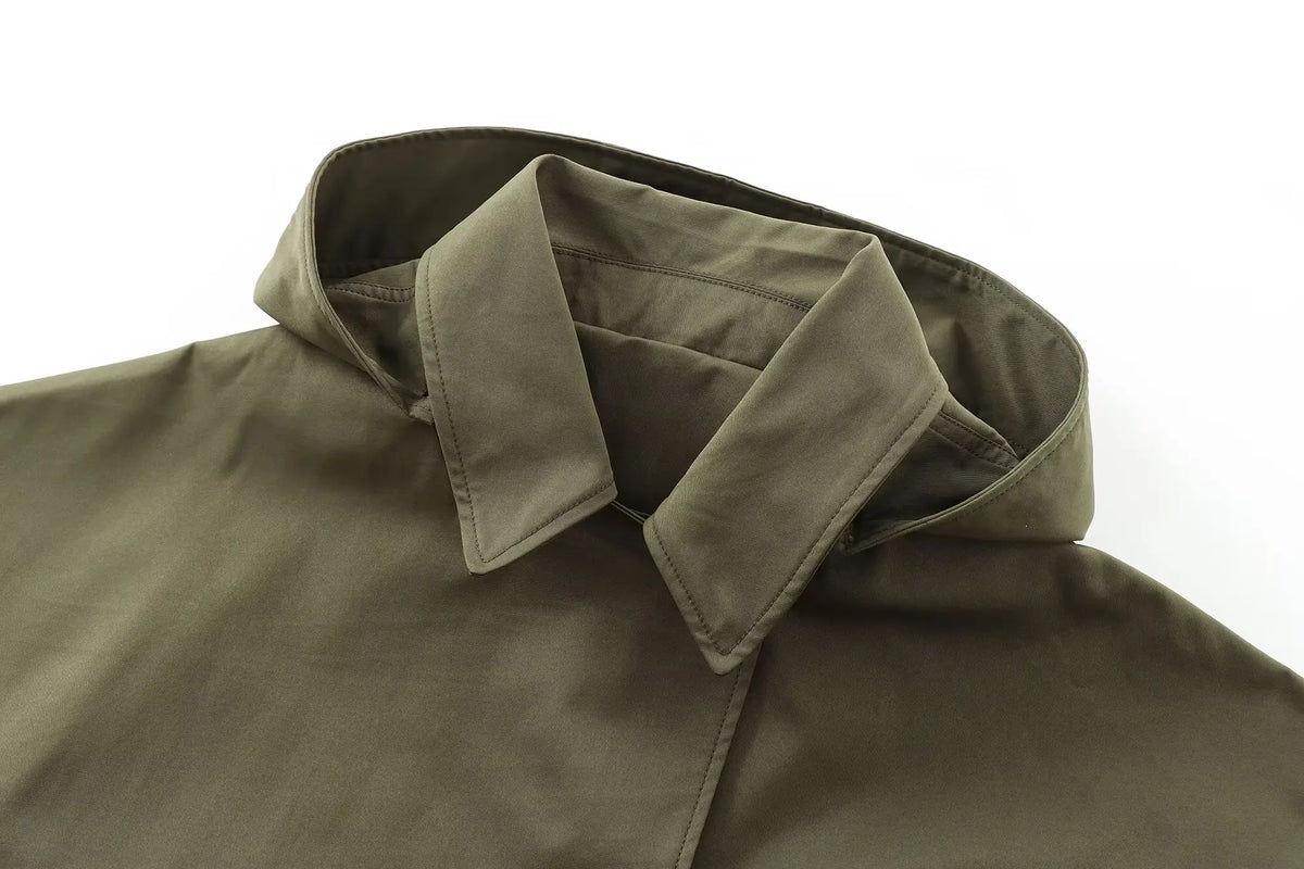 MUJER Hooded Women's Trench Coat Long Sleeve Women's Windbreaker New in Coats and Jackets for Women Winter Coats Woman Trench