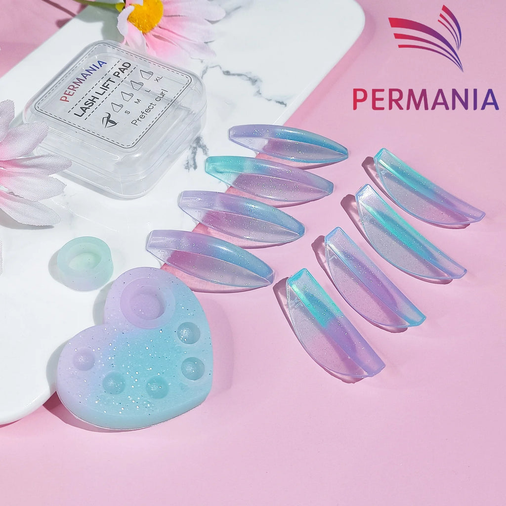 PERMANIA Nova Paleta de Pestanas Silicone Pestanas Rod Shield Pestanas Enrolador Pestanas Adesivo Lash Lift Pad Maquilhagem Ferramentas de Lifting de Pestanas