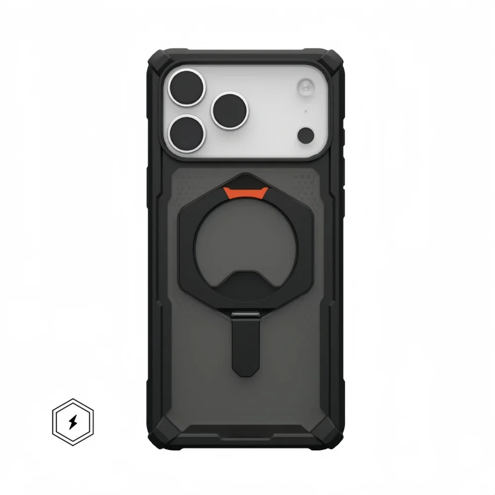 Transparent Military Shockproof Armor Phone Case For Iphone 17 Air 16 15 14 Plus 13 12 Pro Max Magnetic Holder Protective Cover