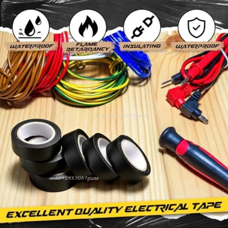 PVC Electrical Insulation Tape Flame Retardant Waterproof Strong Adhesive for Home Garden and Industrial Use  Home Improvement