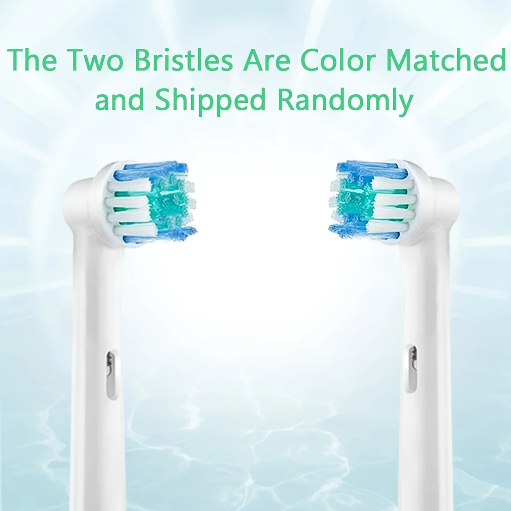 4 toothbrush heads, compatible with Braun Oral-B electric toothbrush, replacement brush heads for Vitality Pro 1000 2000