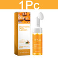 HOYGI Turmeric Cleanser Foam Deep Cleansing Blackheads Removal Moisturizing Shrink Pores Oil Control Skin Purifying Care 100ml