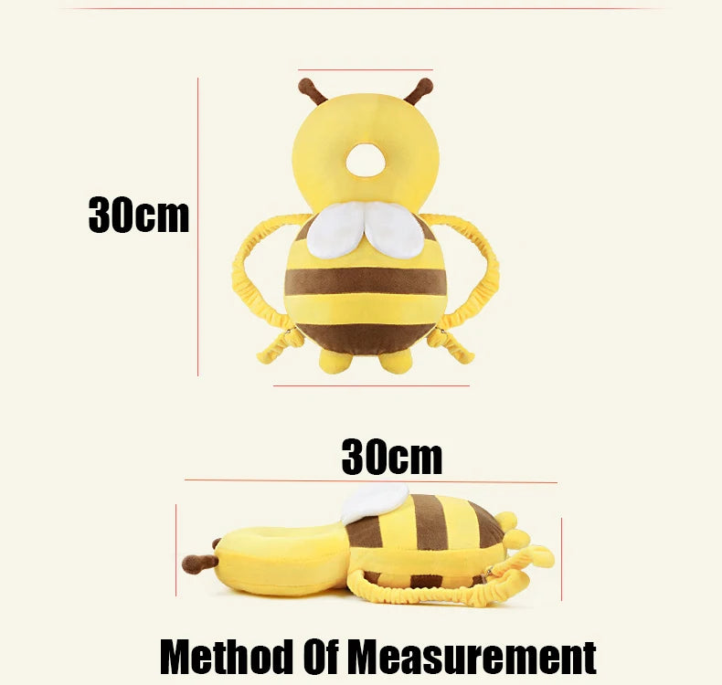 Head Back Protector Baby Protect Pillow Learn Walk Headgear Prevent Injured Safety Pad  prevention Fall Cartoon Bee Kids Pillows