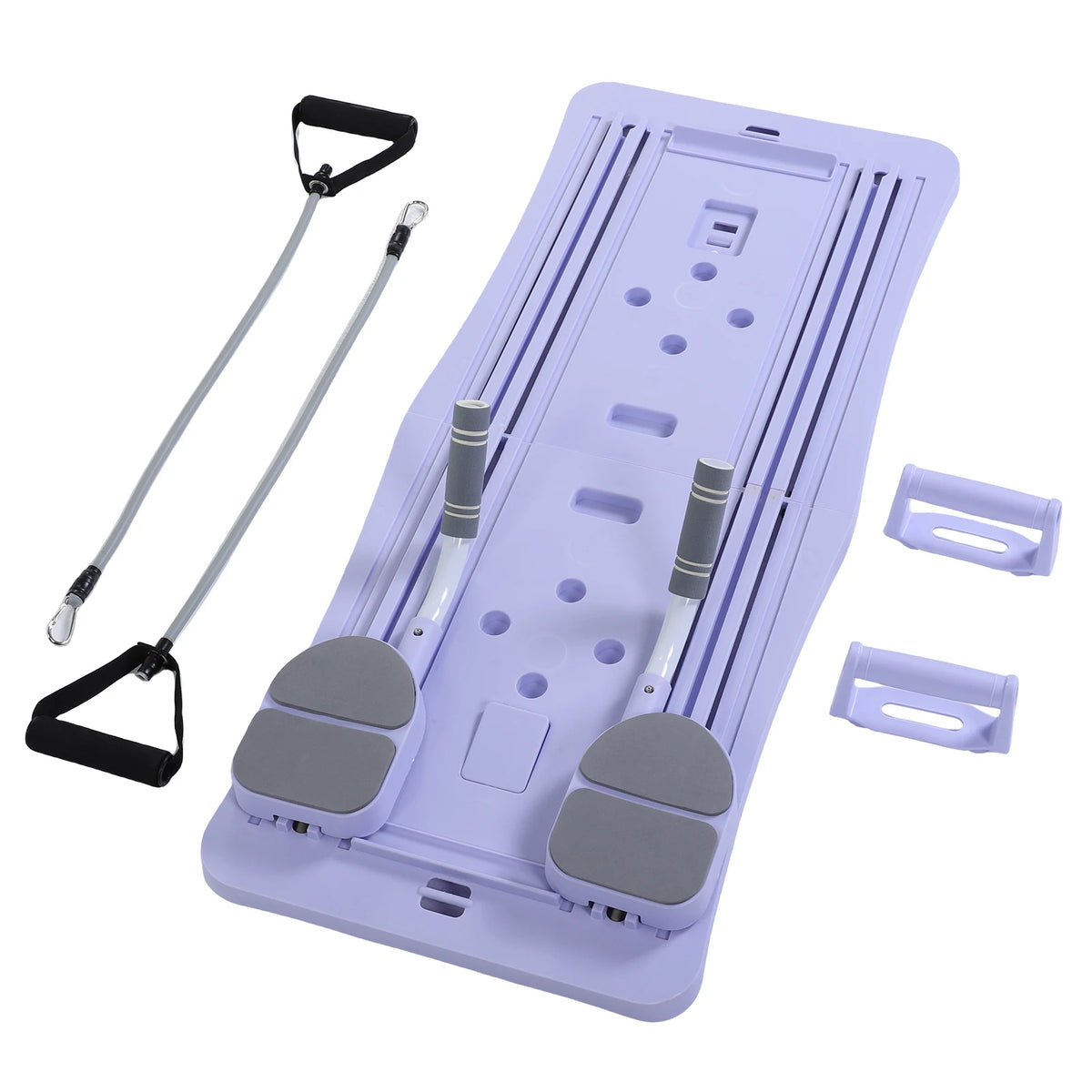 At Home Pilates Board Foldable 4-in-1 Exercise Ab Wheel Roller Exercise Equipment for Home Gym Workout Core Trainer