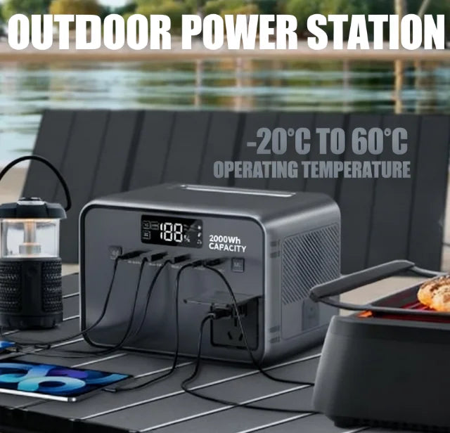 Portable Power Station 300W 256Wh Solar Generator with Power Battery for Outdoor Camping Emergency Backup Use