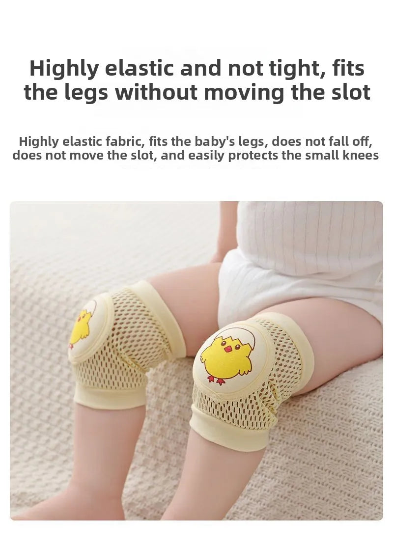 Anti-Fall Learning to Walk Gear for Infants & Toddlers Baby Knee Pads 1 Pair - Thin Summer Crawling Protection,