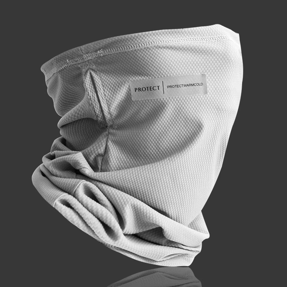 Summer Ice Silk Sunscreen Mask For Men Women Outdoor Cycling Face Cover Solid Color Neck Wrap UV Protection Ear Bandana Scarf