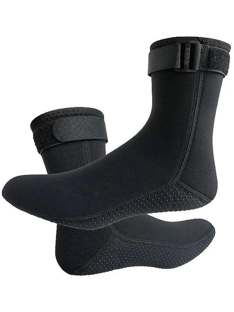 1 Pair Neoprene Water Socks 3mm, Sand Proof Beach Volleyball Socks Water Shoes Diving Boots for Outdoor Water Sports