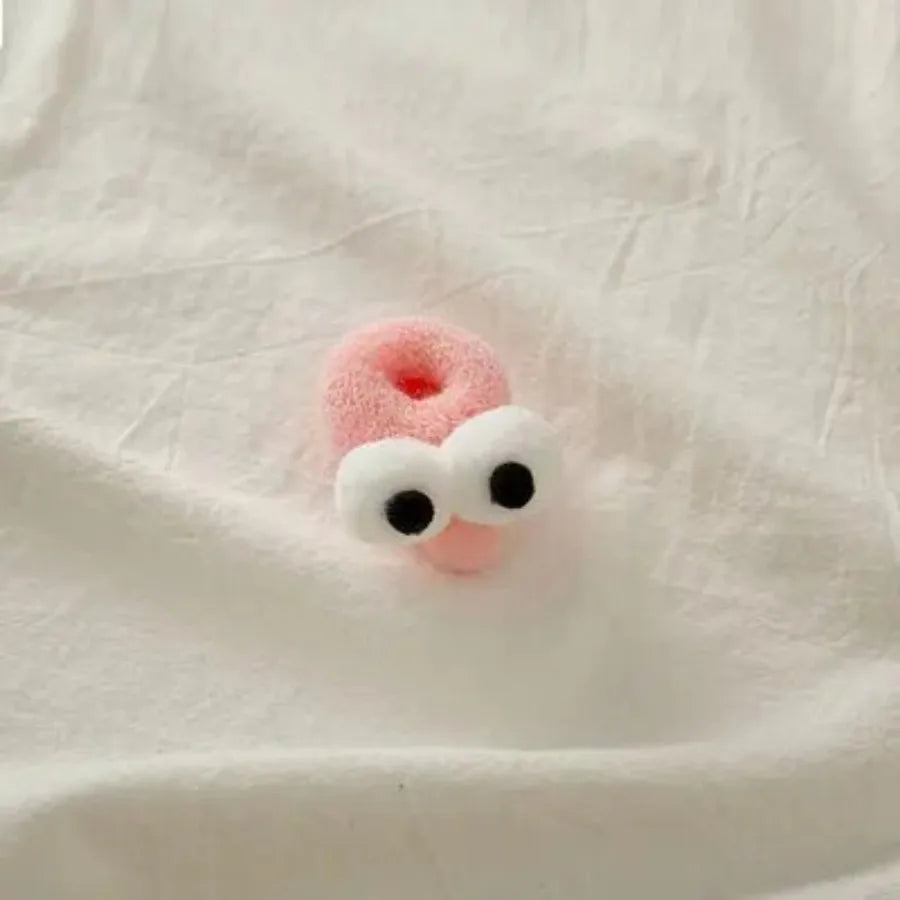 New Autumn and Winter Funny Selling Big Eyes Rope Girl Heart Candy Color High Elasticity 2-16 Years Old Instagram Hair Band