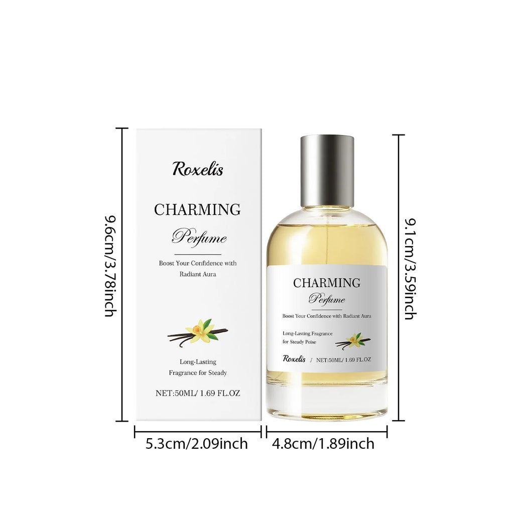 50ML Amber Vanilla Perfume Lasting Fragrance Eliminate Bad Odor Boosts Charming Refreshing Elegant Daily Use Unisex Perfume