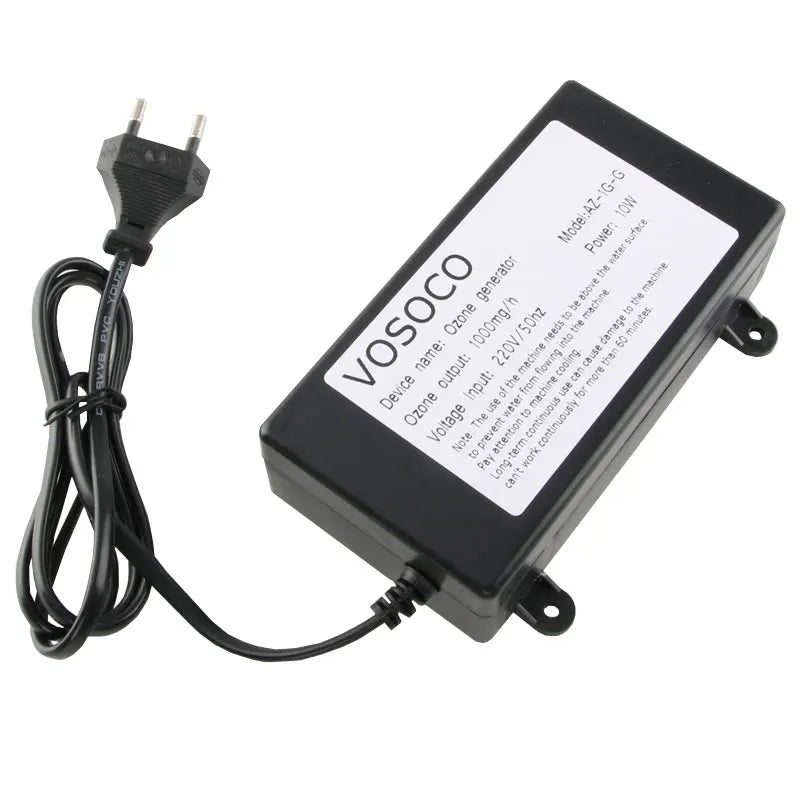 VOSOCO 1000mg Ozone Generator Ozonizer Water Air Purifier cleaner Fruit Vegetable Meat Clean Kitchen Toilet Deodorize 220V 110V
