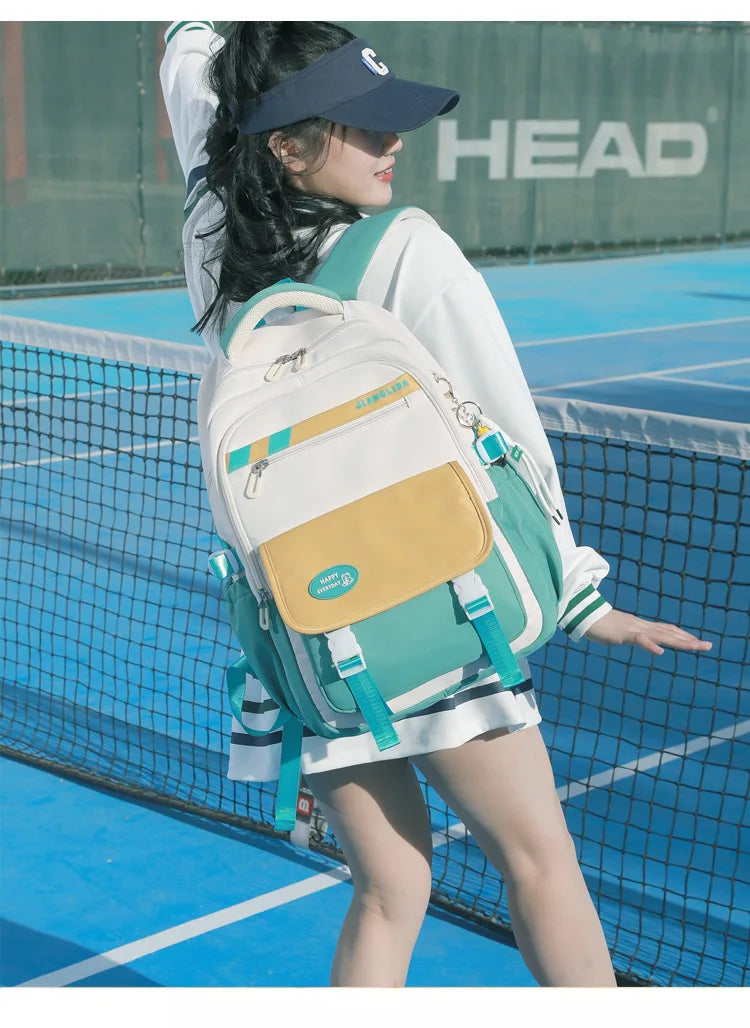 Backpack Children School Bag Back Pack For Boy Girl Kid Child Teenager Class Schoolbag Primary High Bookbag Female Women Teens